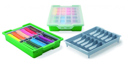 [881] 113548 CAJA PLASTICO+TAPA+BANDEJA CLASIFICADORA 12 DPTOS. FAIBO 881