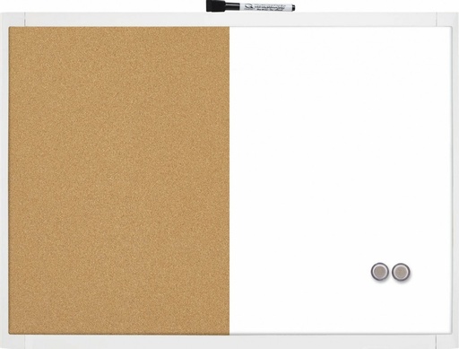 [1903784] 130395 COMBO HOGAR  PIZARRA MAG.+TABLERO CORCHO 585X430MM COLORES SURTIDOS REXEL