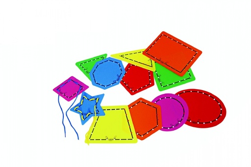 [815] 112640 HILAR FIGURAS 12 TARJETAS PLASTICO HENBEA 815