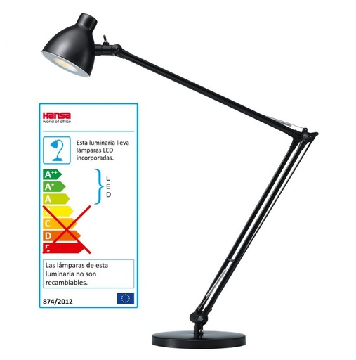 [5058 NE] 117718 LAMPARA LED VALENCIA NEGRO ARCHIVO 2000