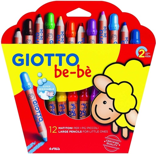 [F46970000] 250013 LAPICEROS COLOR BEBE CJ.12 UDS.+ SACAPUNTAS GIOTTO BE-BE FILA IBERIA S.L.