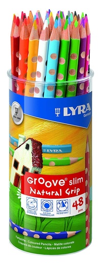 [L2823480] 114162 LAPICEROS COLOR BOTE 48 UDS. SLIM MINA 3,3 MM LYRA GROOVE FILA IBERIA S.L.