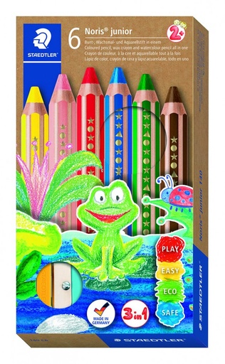 [140 C6] 123374 LAPICEROS COLOR BUDDY 140 CJ 6 UDS+SACAPUNTAS STAEDTLER 140 C6