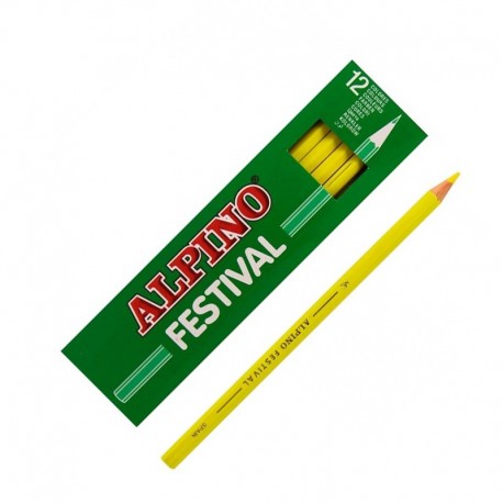 [C0131002] 114144 LAPICEROS COLOR CJ.12 AMARILLO FESTIVAL ALPINO