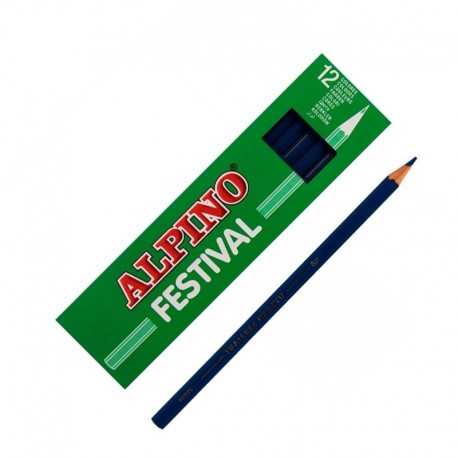 [C0131011] 114153 LAPICEROS COLOR CJ.12 AZUL OSCURO FESTIVAL ALPINO