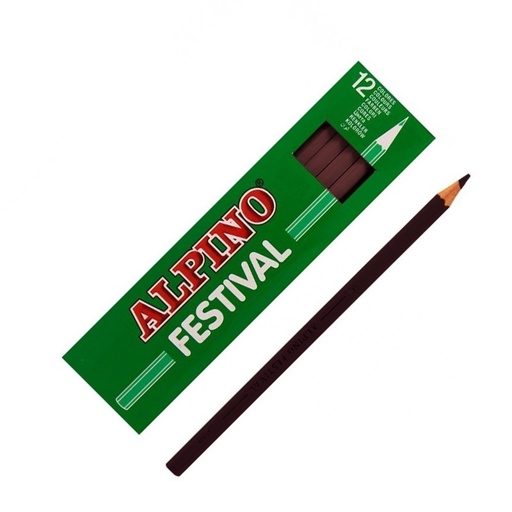 [C0131007] 114149 LAPICEROS COLOR CJ.12 MARRON FESTIVAL ALPINO