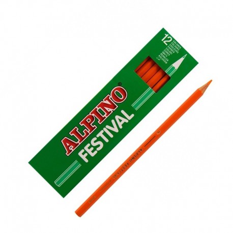 [C0131003] 114145 LAPICEROS COLOR CJ.12 NARANJA  FESTIVAL ALPINO