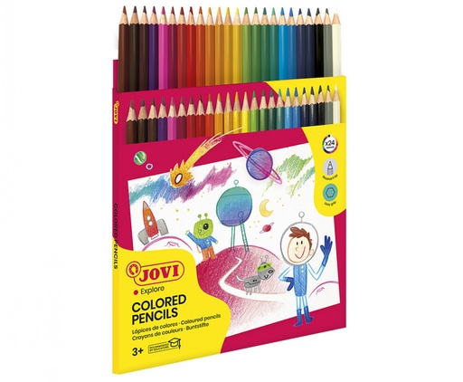 [730/24] 114140 LAPICEROS COLOR CJ.24 UDS. JOVI 730/24