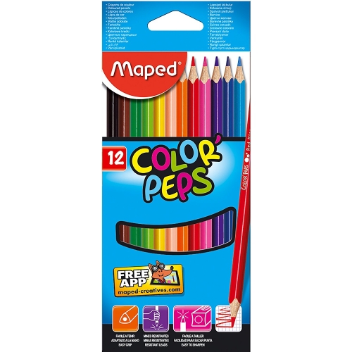 [183212FC] 118367 LAPICEROS COLOR COLOR'PEPS CJ.12UDS  MADERA FSC COFRAP ESPAÑOLA, S.A. 183212FC