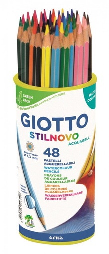 [F516100] 116878 LAPICEROS ACUARELABLES BOTE 48 UDS GIOTTO ACUARELL 