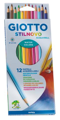 [F255700] 111460 LAPICEROS ACUARELABLES CJ.12 UDS GIOTTO ACUARELL