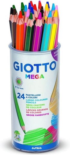 [F519700] 250016 LAPICEROS COLOR GIOTTO MEGA BOTE 24 UDS