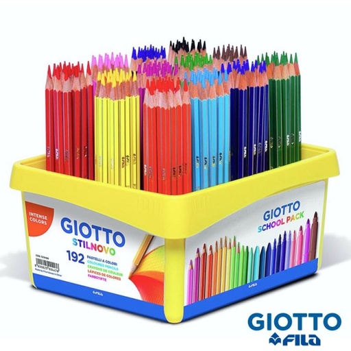 [F523400] 118363 LAPICEROS COLOR GIOTTO STILNOVO SCHOOLPACK 192UDS