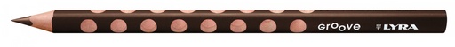[L3810076] 118386 LAPICEROS COLOR LYRA GROOVE MARRÓN CJ.12UDS