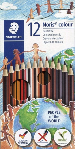 [185 C12POW] 256440 LAPICEROS COLOR NORIS COLOUR 185 PEOPLE OF THE WORLD 12U STAEDTLER