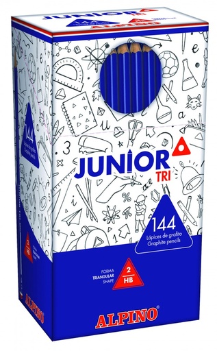 [JU000015] 114074 LAPIZ JUNIOR TRI PACK 144 ECONOMIC ALPINO