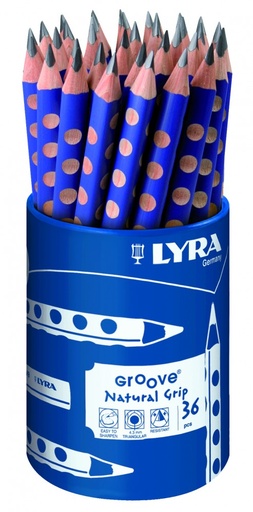 [L1873360] 114078 LAPIZ TRIANGULAR MINA 4,25 MM B BOTE 36 UDS. LYRA GROOVE