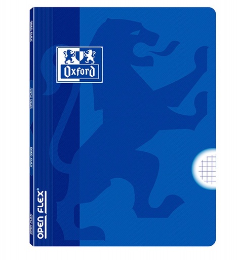 [100735875] 250150 LIBRETA A4+ 48HJ CUADRO 4MM T/PLASTICO OPENXFLEX AZUL OXFORD