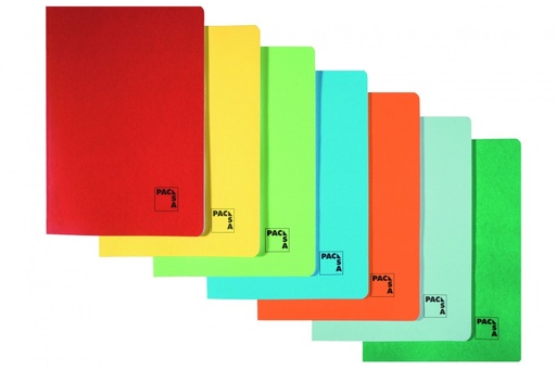 [20340] 254841 LIBRETA A5+ 48HJ 70G CUADRO 8MM MRG T/CARTULINA GOFRADA PACSA