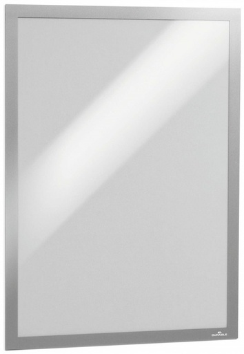 [4873-23] 130839 MARCOS AUTOADHESIVOS A3 PLATA PANEL MAGNETICO 2 UDS DURABLE