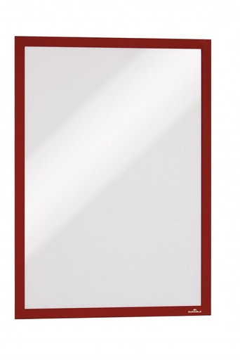 [4872-03] 130845 MARCOS AUTOADHESIVOS A4 ROJO PANEL MAGNETICO 2 UDS DURABLE
