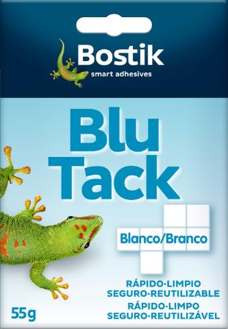 [1739] 111194 MASILLA ADHESIVA BLANCA CUARTEADA 55 G 36 PASTILLAS  BLU-TACK