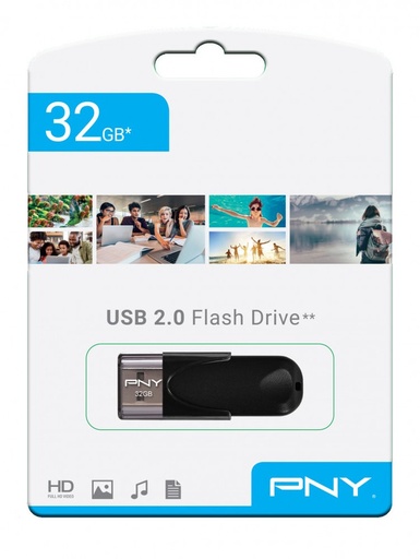 [FD64GATT4-EF] 253826 MEMORIA USB ATTACHE 4 2.0 64GB PNY