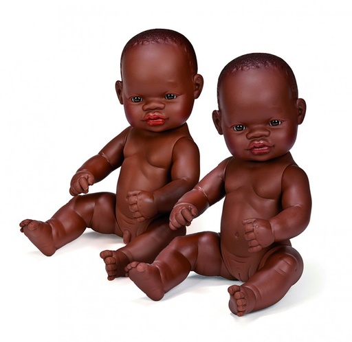 [31034] 252344 MUÑECO NIÑA AFRICANO 32 CM MINILAND 31034