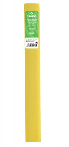 [C200001408] 113709 PAPEL CREPE 0,50X2,50M 60% AMARILLO PAJA CANSON
