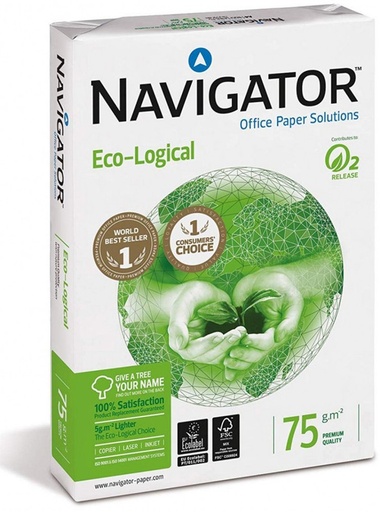 [108803] 253116 PAPEL ECOLOGICO A4 75G NAVIGATOR 500H