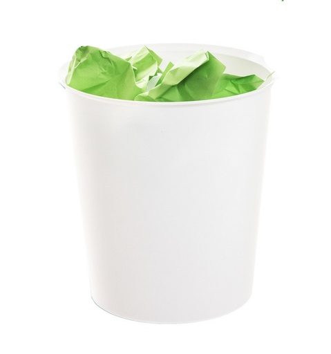 [2001 BL PS] 256408 PAPELERA ARCHIVO 2000 DE 18 LITROS BLANCO PASTEL