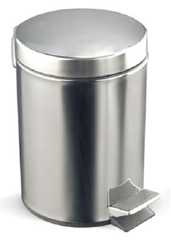 [COV-BIN12] 254491 PAPELERA CON PEDAL INOXIDABLE DE 12L ROCADA