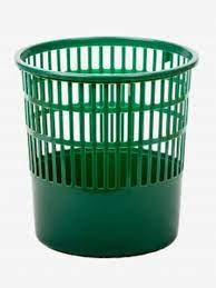 [306-04] 113571 PAPELERA PLASTICO 306 REJILLA VERDE FAIBO 306-04