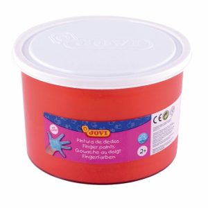 [56107] 256481 PINTURA DE DEDOS JOVI BOTE 500 ML - BERMELLÓN