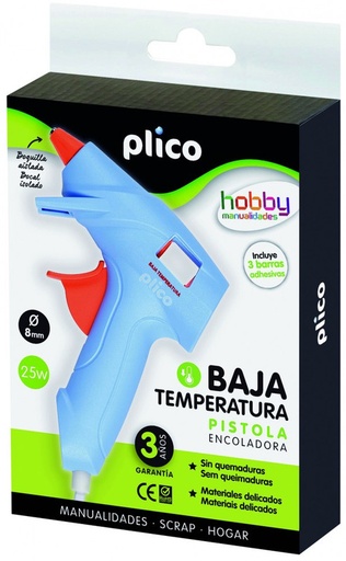 [1650] 250192 PISTOLA TERMOFUSIBLE MINI BAJA TEMPERATURA PLICO