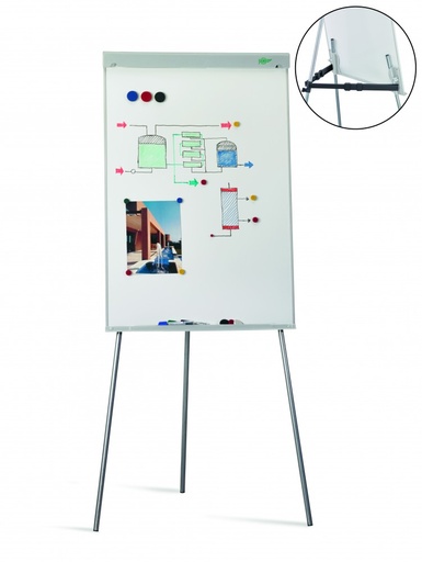 [9S] 114727 PIZARRA TRÍPODE CONVENCIÓN CON SISTEMA DE ESTABILIDAD METÁLICA 70 X 102 CM FAIBO