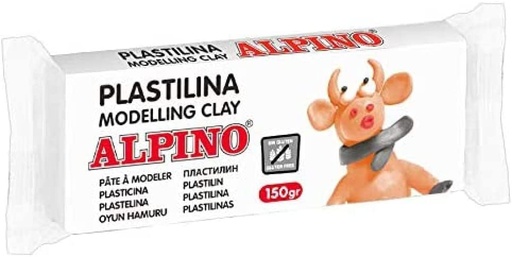 [DP00006801] 111768 PLASTILINA CJ 12 UDS. 150G BLANCO ALPINO