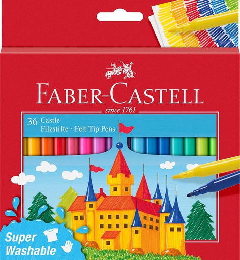 [554203] 256387 ROTULADORES ESCOLARES MEDIO 36 UDS FABER CASTEL