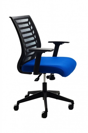 [907-3] 117577 SILLA OFICINA RD907 AZUL CON BRAZOS ROCADA