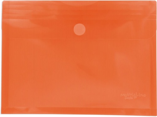 [04872252] 254756 SOBRE PP FOLIO VELCRO TRANSLUCIDO NARANJA GRAFOPLAS DEL NOROESTE,S.A.