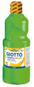 [F535313] 114487 TEMPERA LAVABLE VERDE ESMERALDA 500 ML GIOTTO