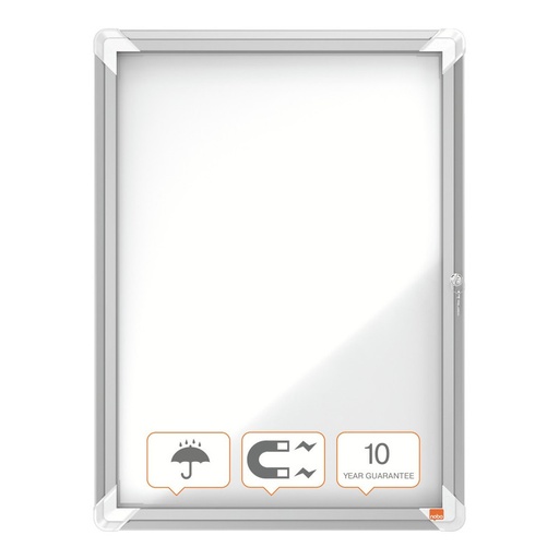 [1902577] 130451 VITRINA DE EXTERIOR NOBO PARA 4 HOJAS A4 CON SUPERFICIE BLANCA MAGNÉTICA