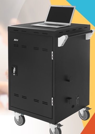 [AVE0061] 257804 AVER CHARGING CART E24C+ - 24 BAY FOR TABLETS O LAPTOPS UP TO 15.6" ATLANTIC DEVICES